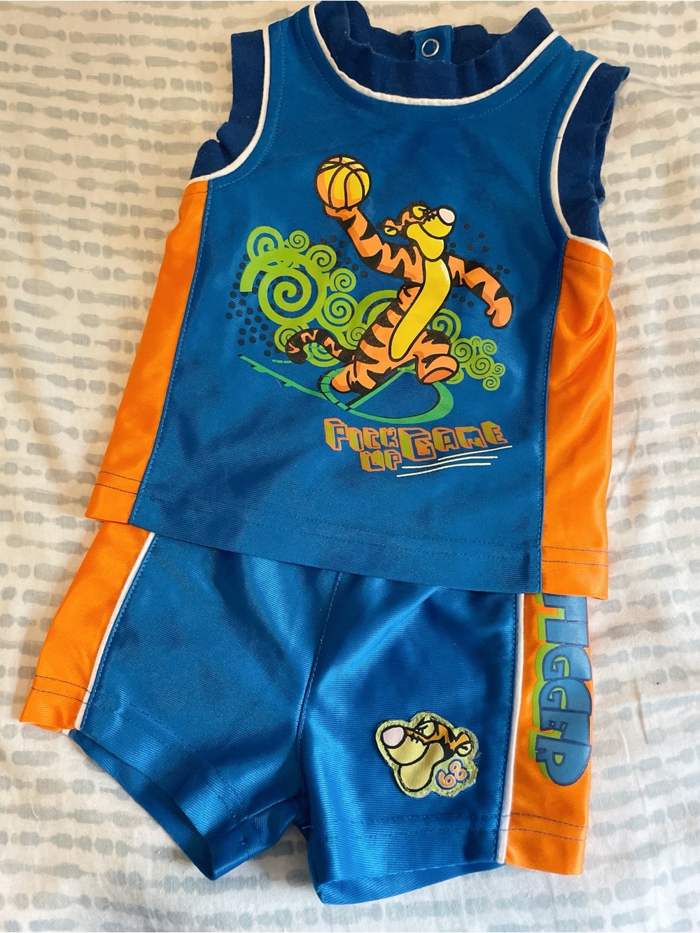 Disney Boys Blue and Orange Tigger Basketball Matching Set